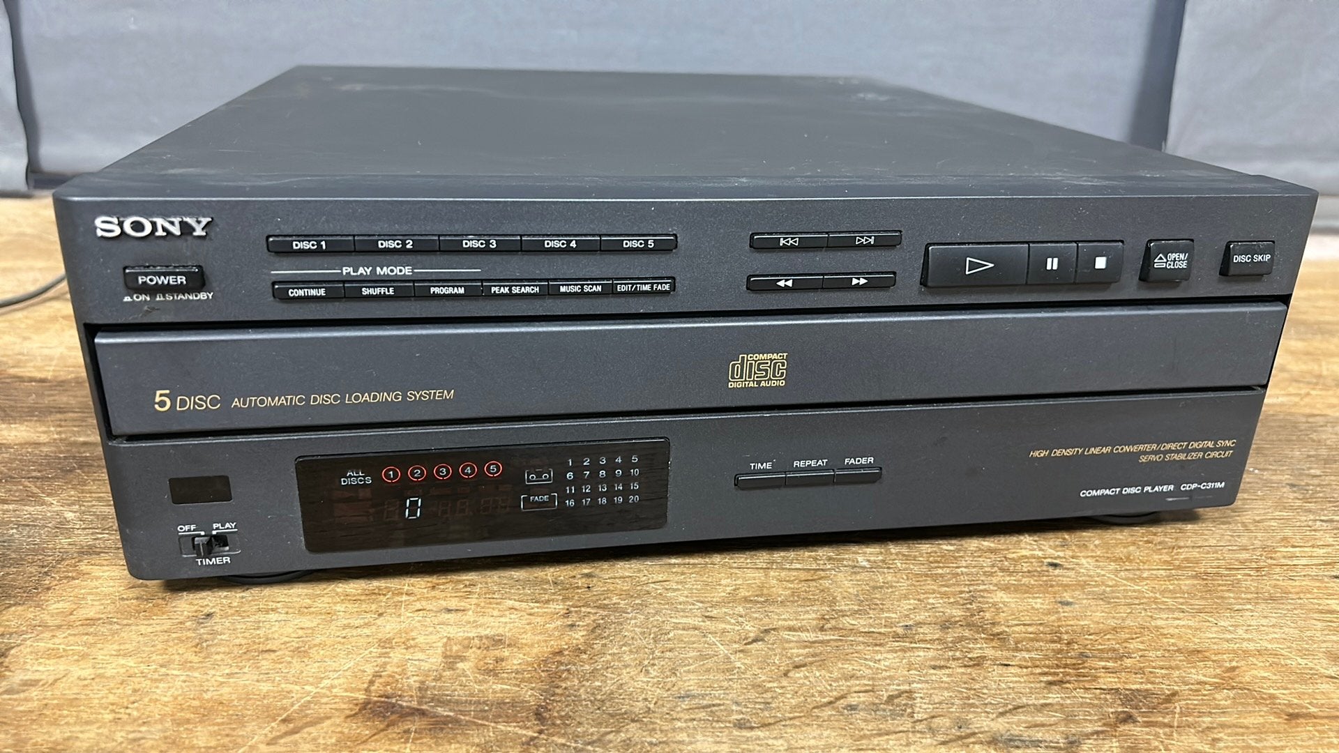 Sony 5 Cd wisselaar. CDP C311M, Audio, Tv en Foto, Cd-spelers, Ophalen of Verzenden, Gebruikt, Sony, Wisselaar