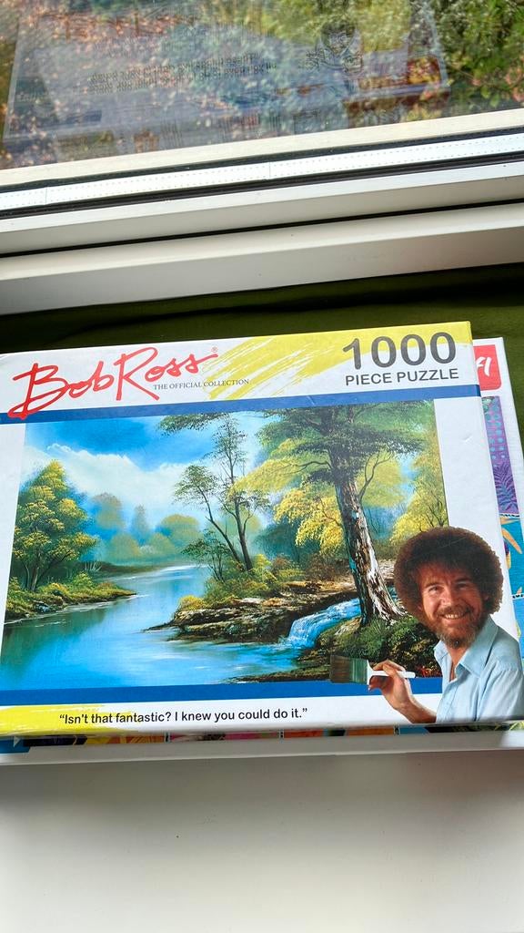 Bob Ross puzzel. 1000 stukjes., Ophalen of Verzenden, 500 t/m 1500 stukjes, Zo goed als nieuw, Legpuzzel