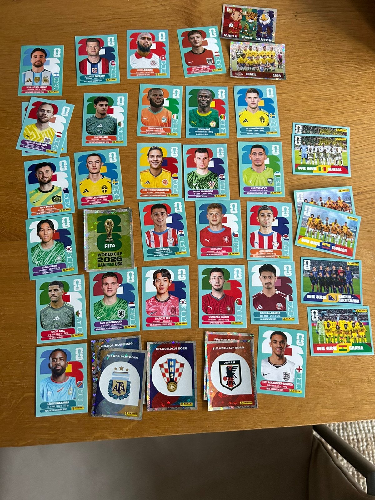 Panini wk stickers, Verzenden, Zo goed als nieuw, Meerdere stickers
