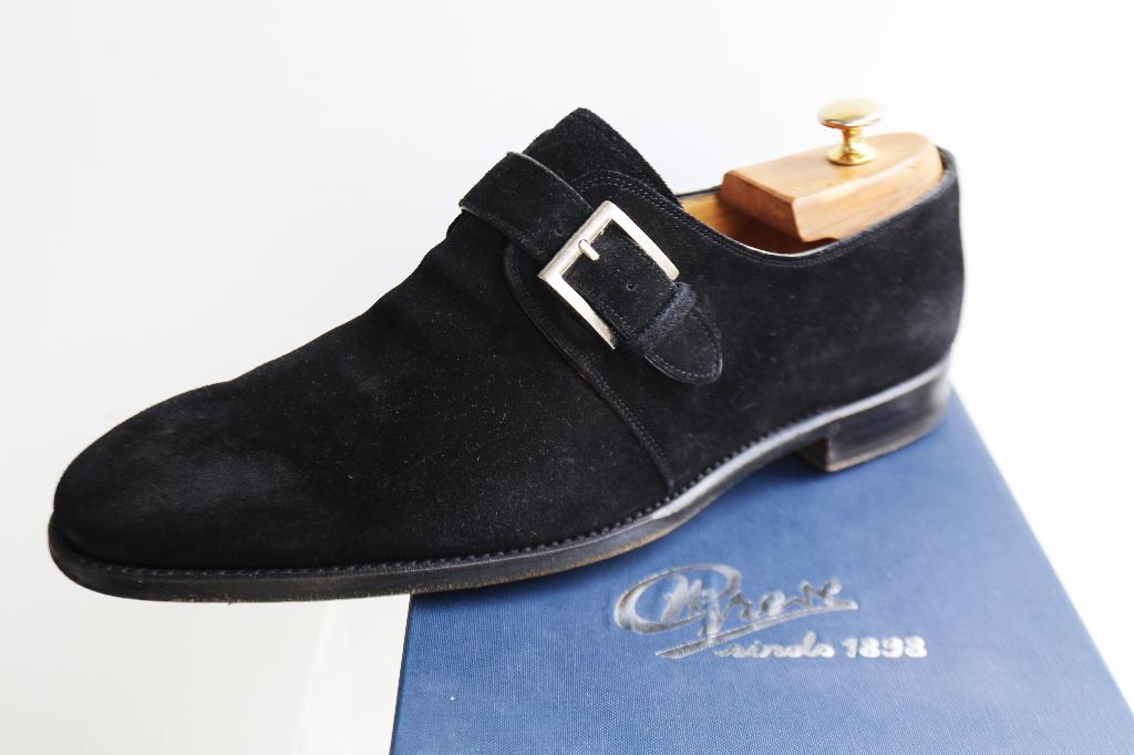 Fraaie Goodyearwelted Greve monkstraps in 9.5 L = maat 43.5, Greve Goodyear, Zwart, Ophalen of Verzenden, Gespschoenen