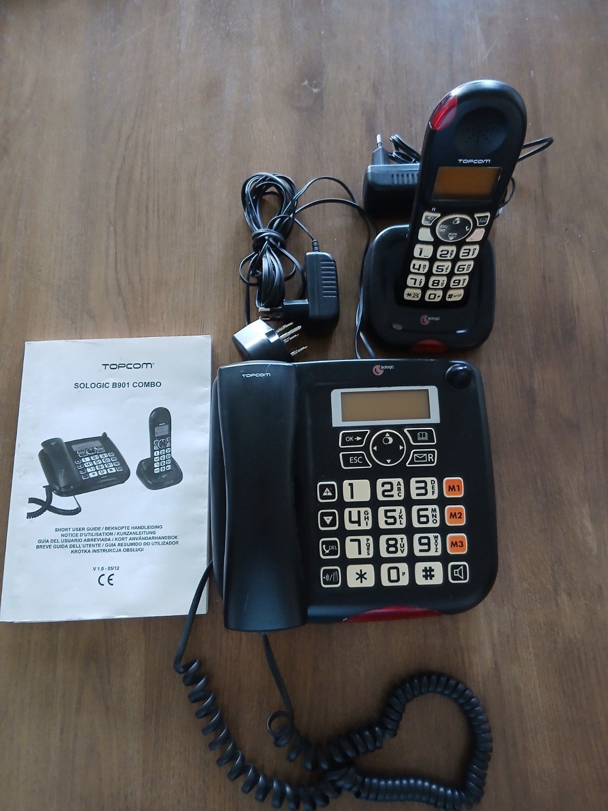 Senioren telefoon met grote toetsen, Telecommunicatie, Vaste telefoons | Handsets en Draadloos, Ophalen, Topcom, ?, ?