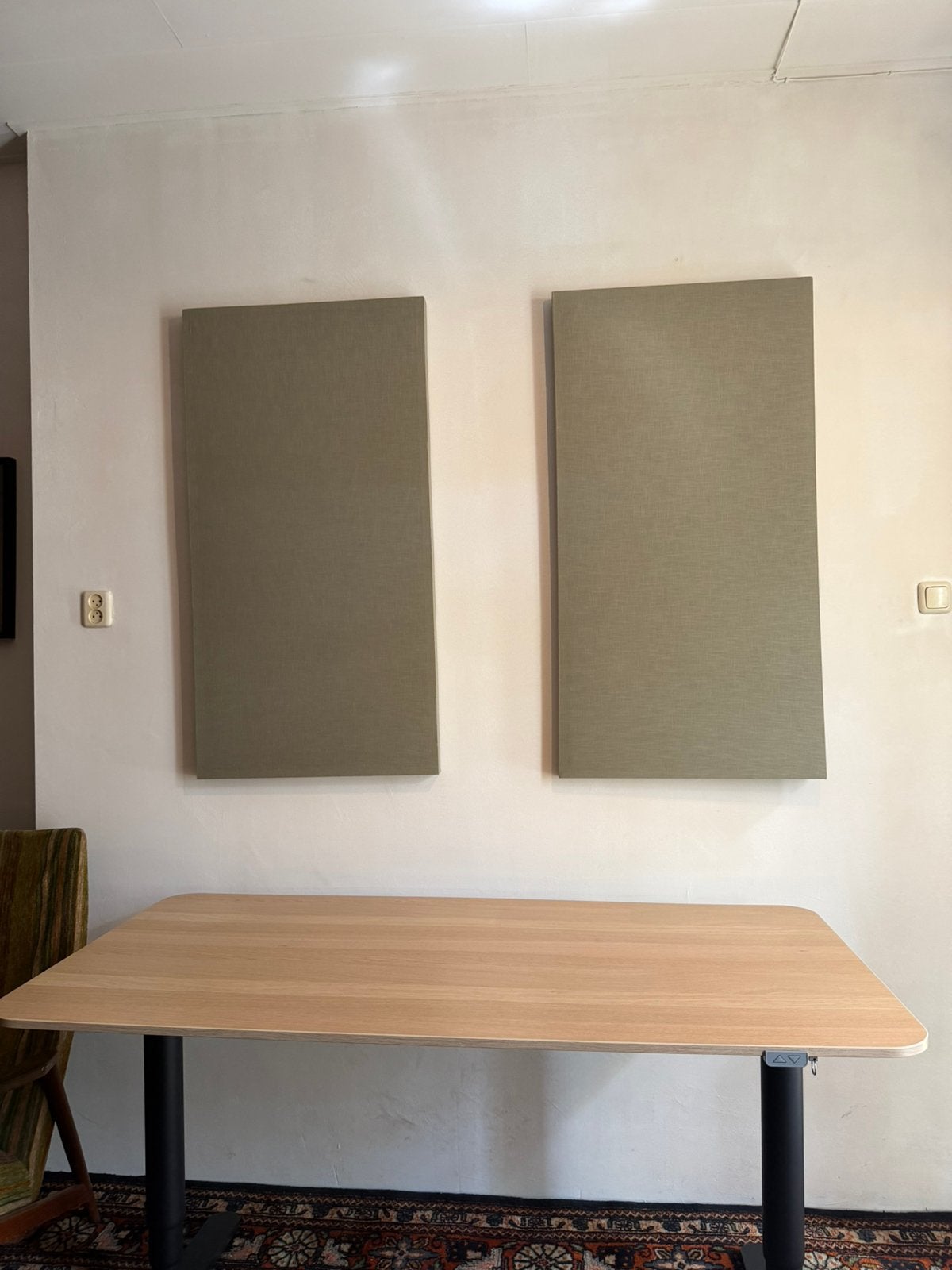 IKEA BEKANT Elektrisch Zit-Sta Bureau 160x80 cm, Ophalen, In hoogte verstelbaar, Zo goed als nieuw