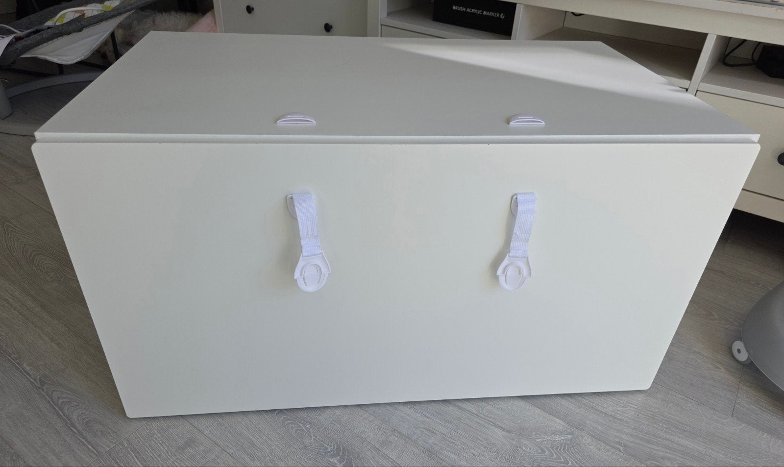 IKEA SMÅSTAD speelgoedkist met bank (wit), Ophalen, Gebruikt, Overige typen