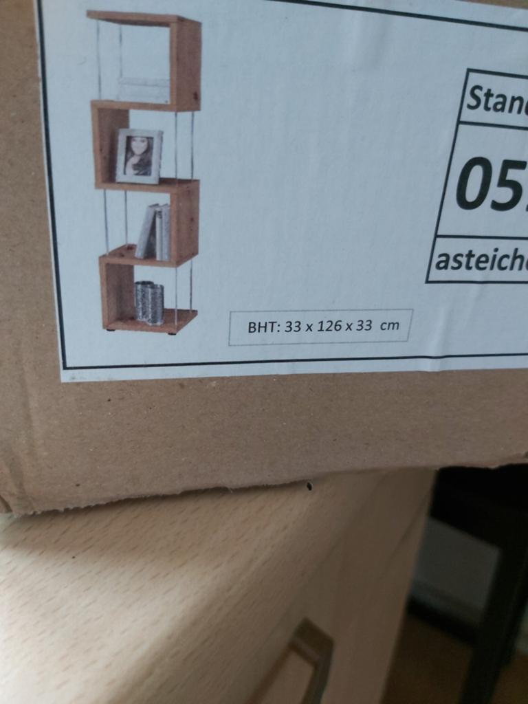 Moderne Zigzag Boekenplank - 33x126x33 cm nieuw, Ophalen, Met plank(en), Minder dan 50 cm, 100 tot 150 cm