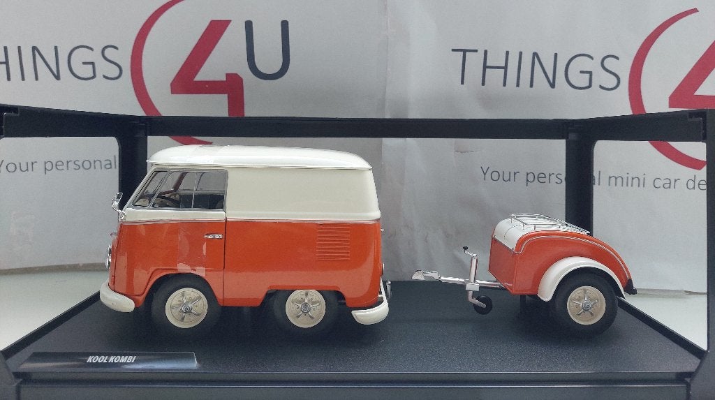 Solido 1:18 Volkswagen T1 Kool Kombi 2023 oranje/wit nieuw, Ophalen of Verzenden, Nieuw, Auto, Solido