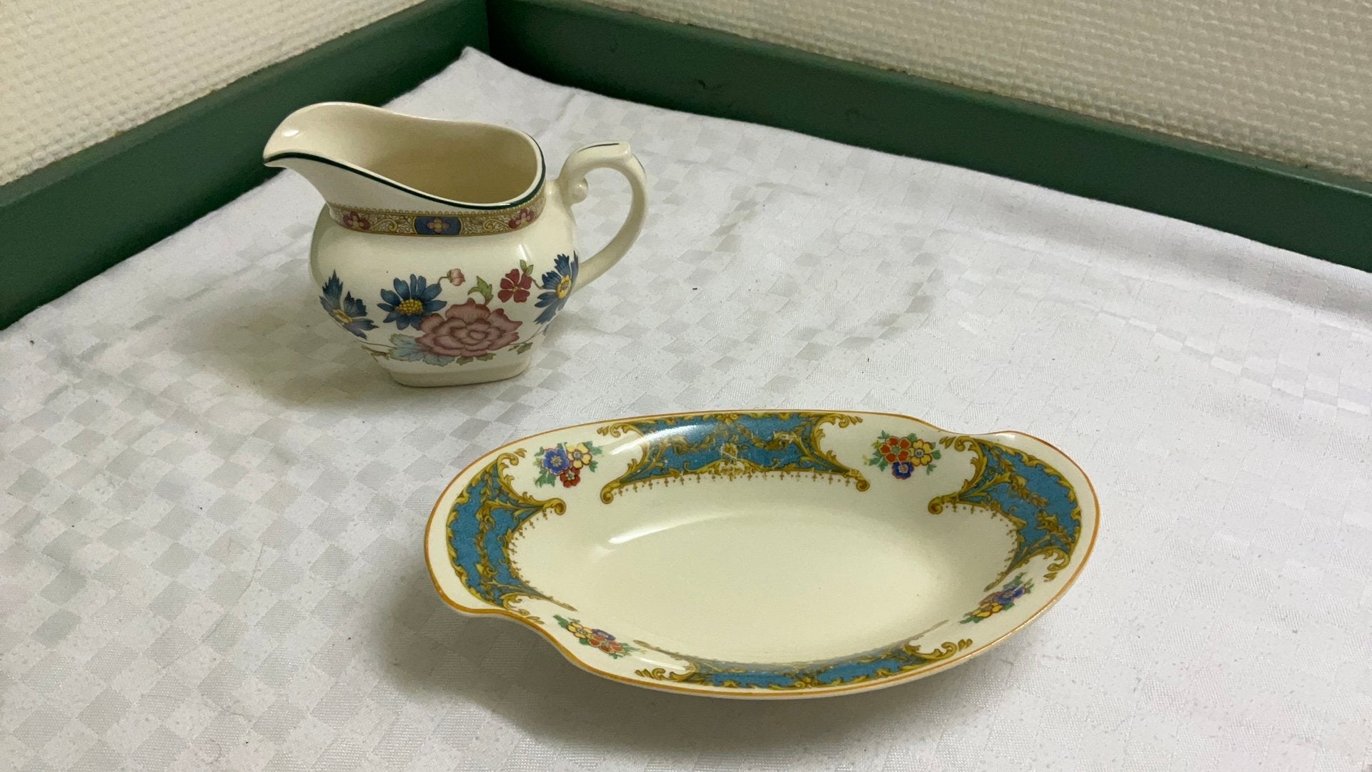 Myott orient,  melkkan, koekjes schaal, engelse kopjes, Antiek en Kunst, Ophalen of Verzenden