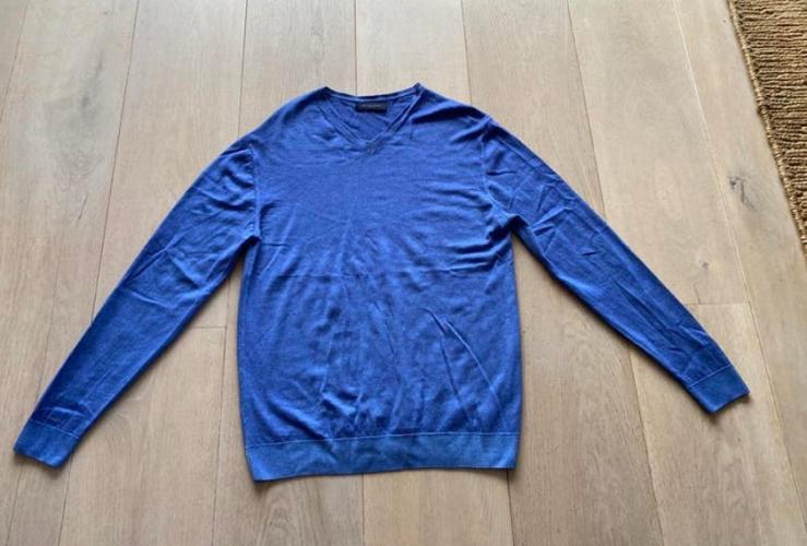 Daniele fiesolie m merinowol, Ophalen of Verzenden, Zo goed als nieuw, Maat 48/50 (M), Blauw