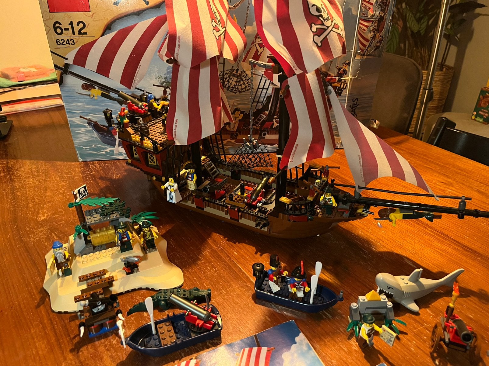 Lego piratenschip 6243, Lego, Zo goed als nieuw, Complete set, Inclusief instructies