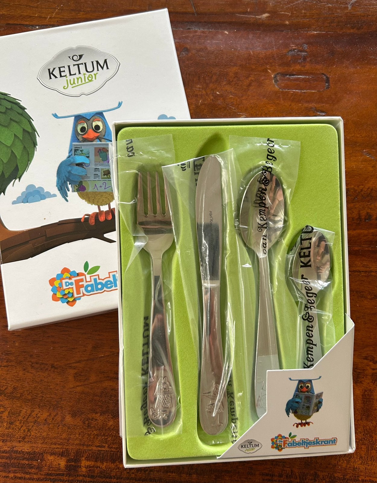 Kinderbestek - Fabeltjeskrant (Keltum), Ophalen of Verzenden, Nieuw, Rvs of Chroom