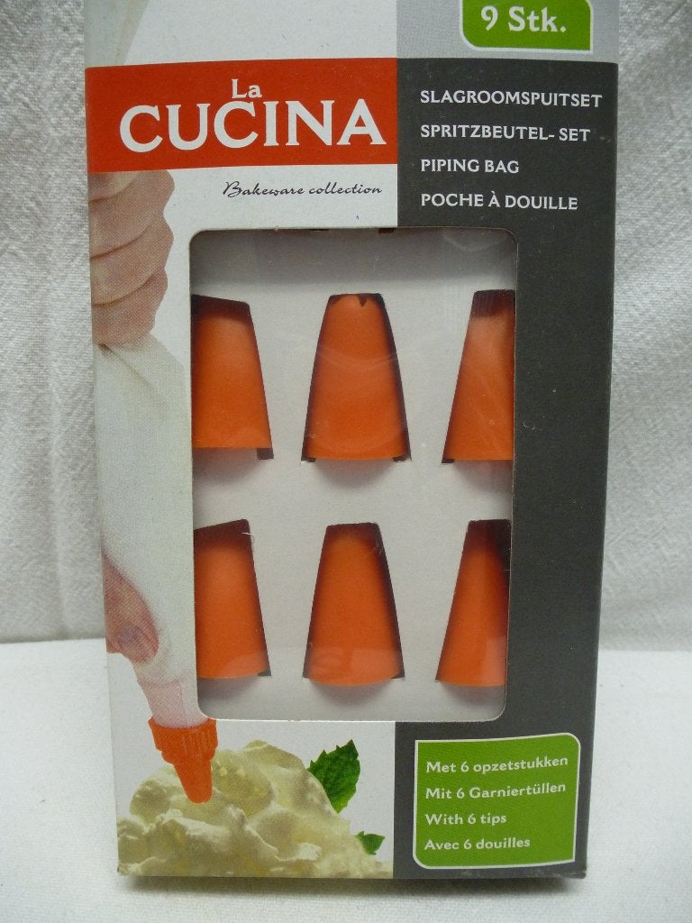 La Cucina | slagroomspuitset | 9 delig | nieuw, Overige typen, Kunststof, Nieuw, Ophalen of Verzenden