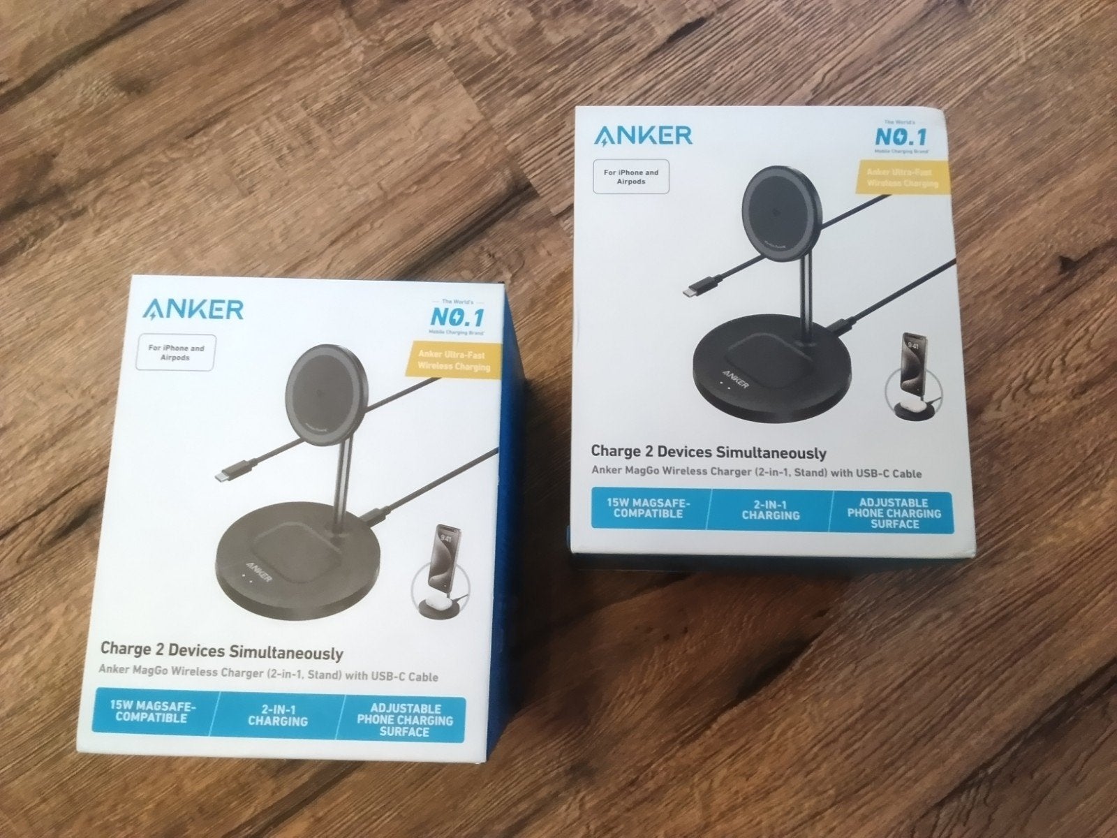 Anker laders telefoon /tablet 2 in 1 of 3 in 1 nieuw met bon, Ophalen of Verzenden, Nieuw, Overige merken