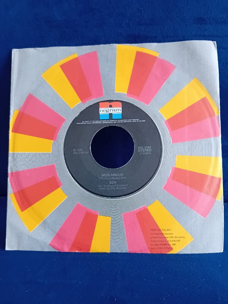 BZN - Mon Amour ---t 3358, Gebruikt, Verzenden, 7 inch, Pop
