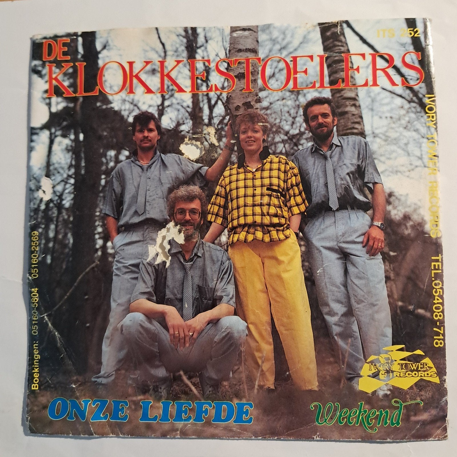 De Klokkestoelers: Onze liefde / Weekend., Cd's en Dvd's, Vinyl | Nederlandstalig, Ophalen of Verzenden