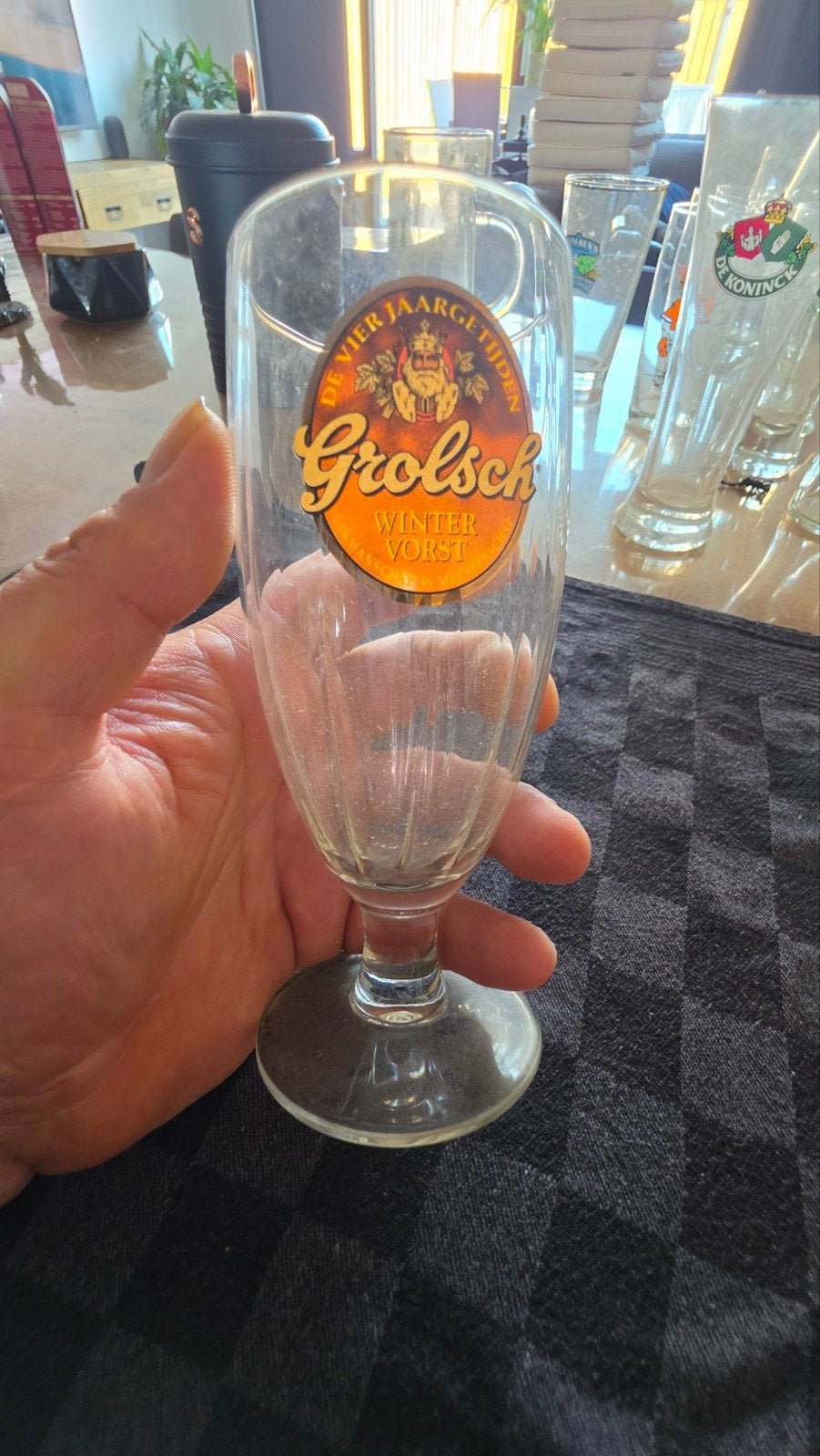 Vintage Grolsch bierglas, Ophalen of Verzenden, Bierglas