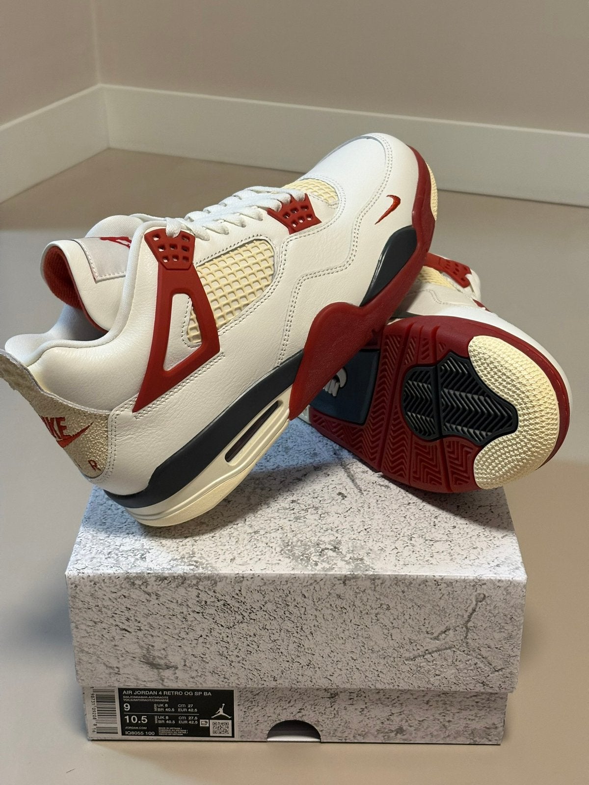 Air Jordan 4 Bike Air Nigel Sylvester Brick After Brick, Ophalen of Verzenden, Nieuw, Wit, Sneakers of Gympen