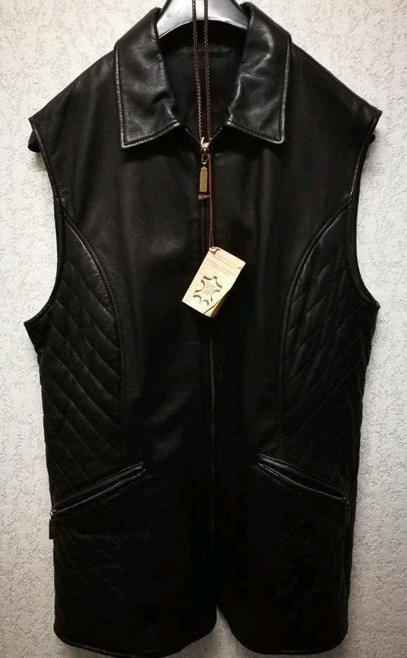 Zeer Zeldzaam Retro Leren Gilet - Nieuwstaat, Ophalen of Verzenden, Zo goed als nieuw, Onbekend