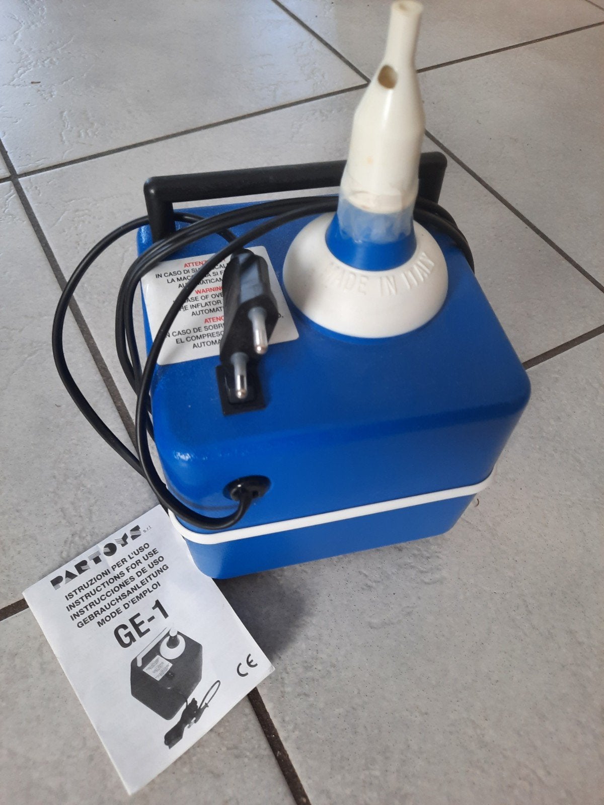 Partoys GE-1 ballonpomp - werkt perfect!, Ophalen of Verzenden, Gebruikt