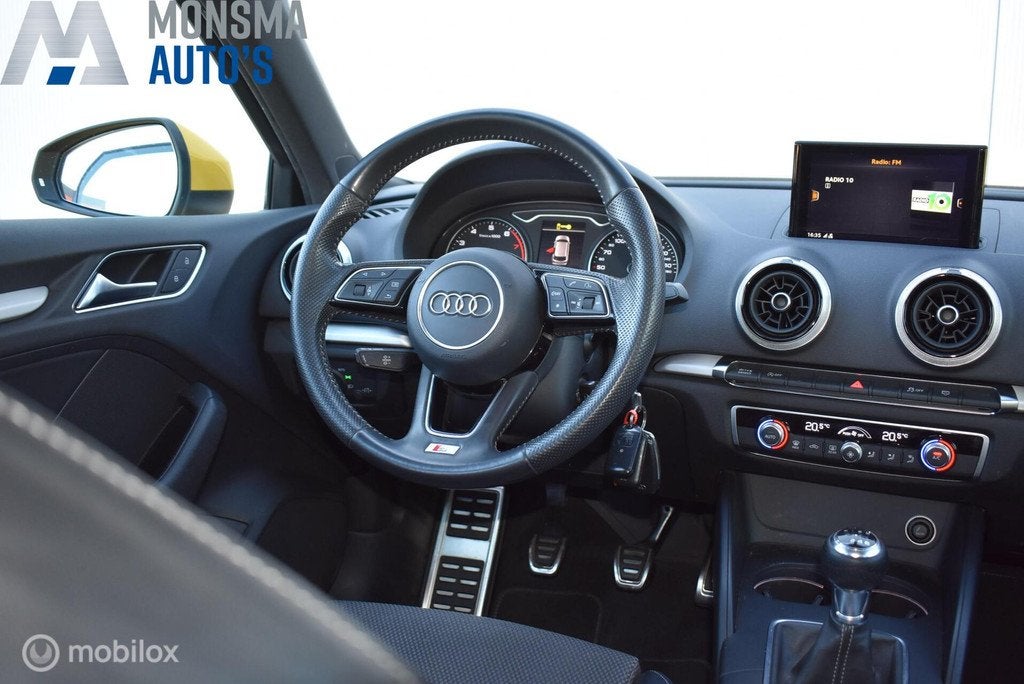 Audi A3 Sportback 1.0 TFSI S-Line Vegas Yellow Clima Cruise, Auto's, Audi, Voorwielaandrijving, Gebruikt, Bedrijf, 999 cc