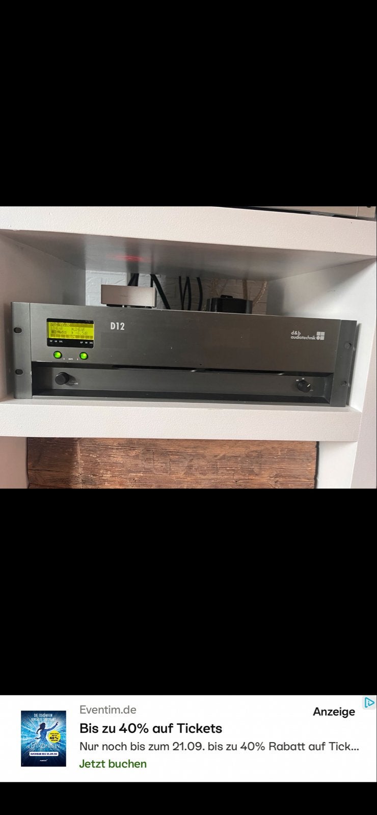 D&B Audiotechnik D12 Versterker, Ophalen, Gebruikt