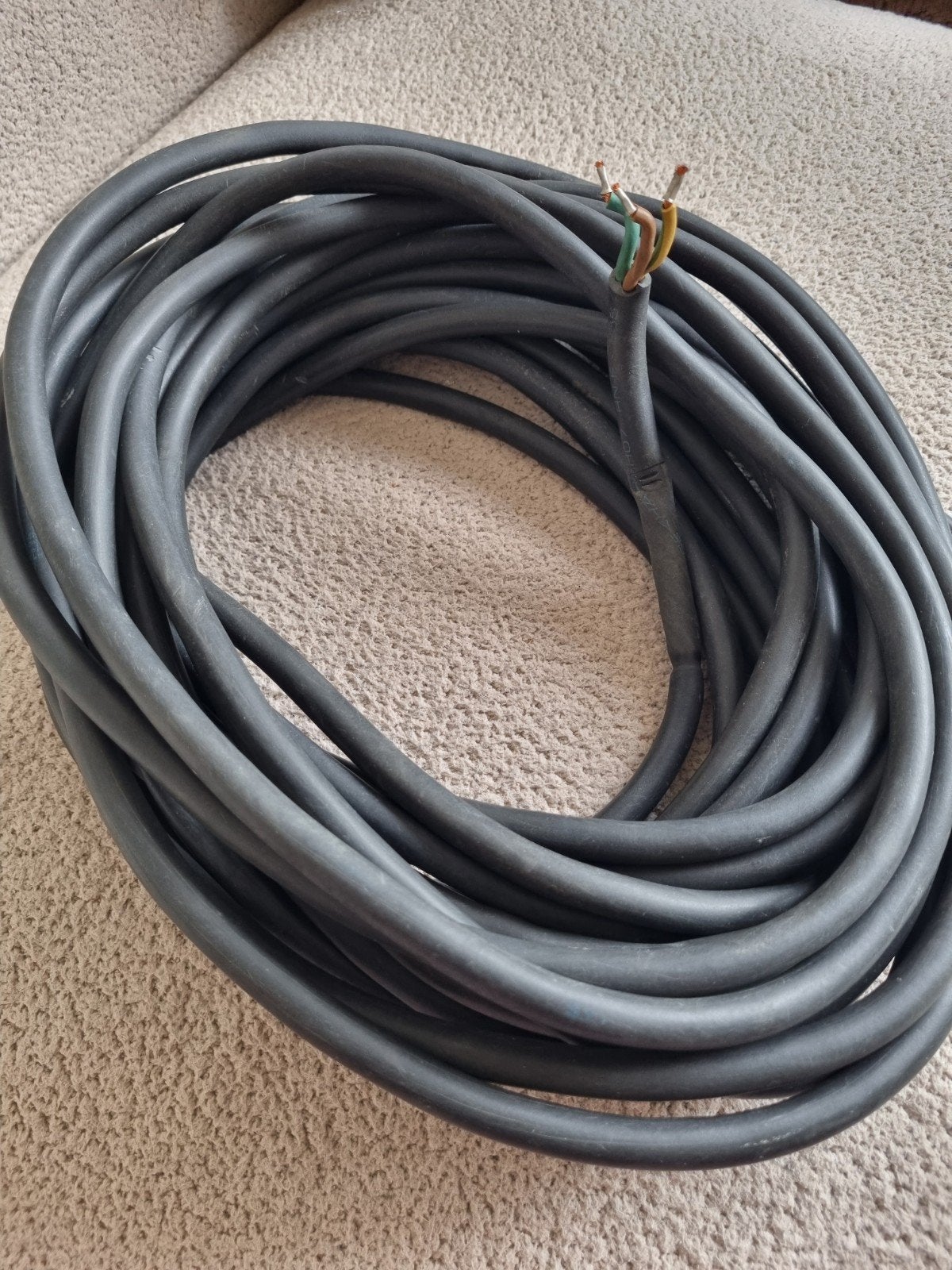 Neopreen kabel H07RN-F 3x1,5 - ruim 10 meter, Doe-het-zelf en Verbouw, Elektra en Kabels, Ophalen, Gebruikt, Kabel of Snoer