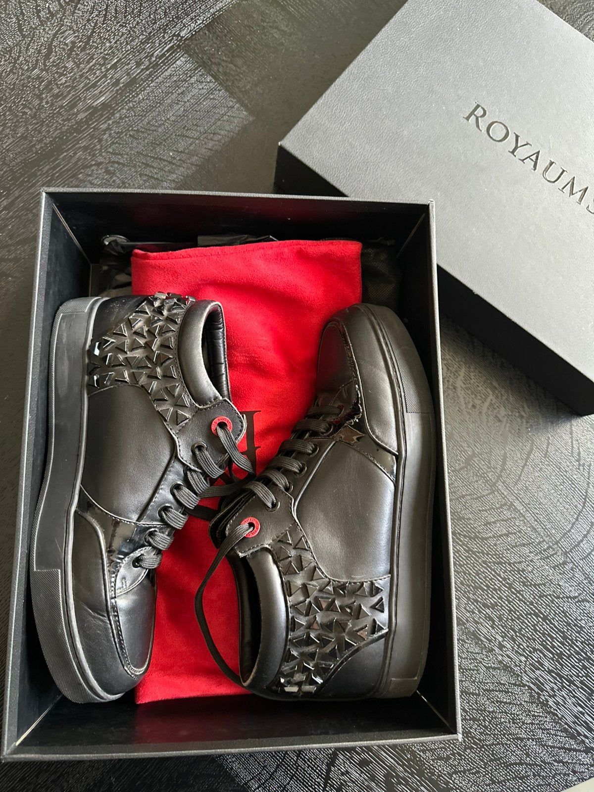 Nieuwe Royaums zwarte lederen schoenen maat 39,5, Ophalen of Verzenden, Nieuw, Zwart