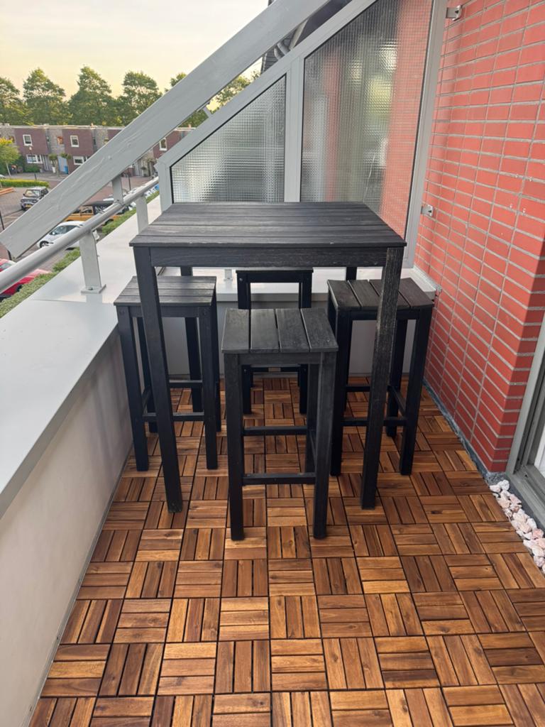 Tuin tafel en krukken, Ophalen of Verzenden, Zo goed als nieuw