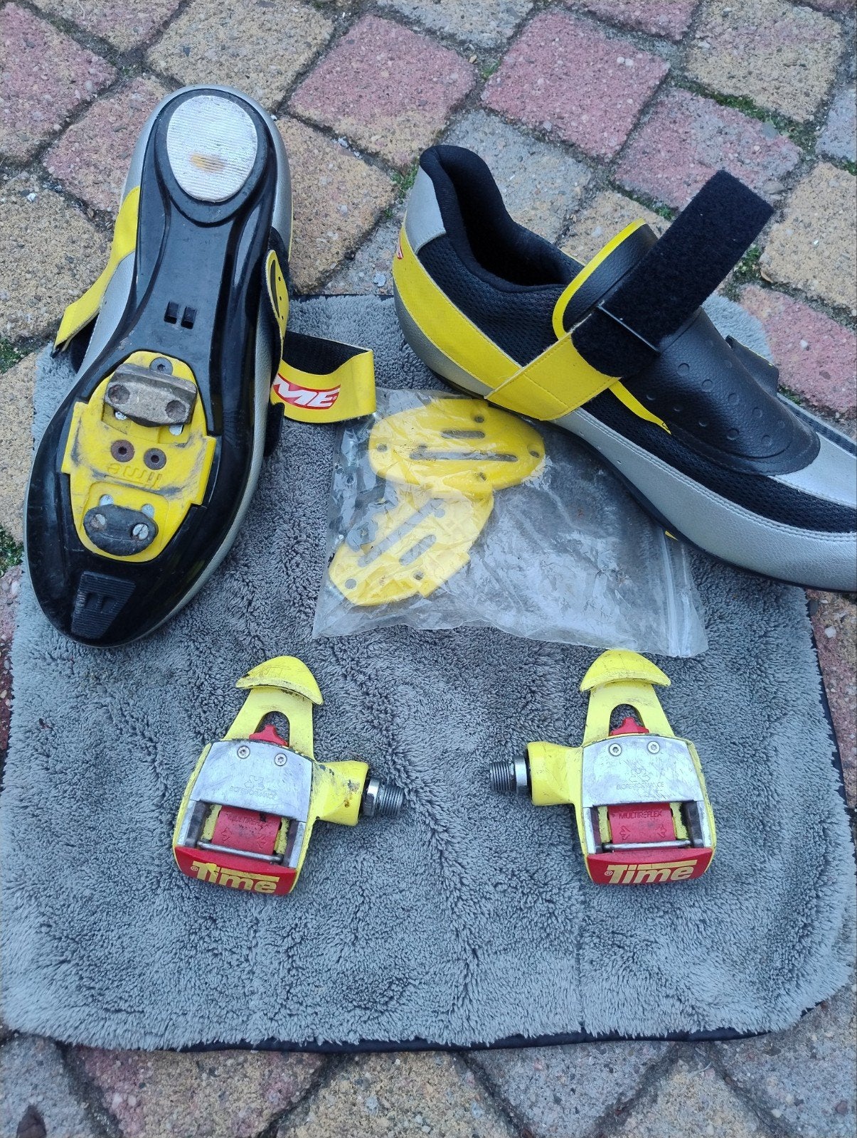 Time Equipe Pro Magnesium Clipless Pedalen (jaren '90), Fietsen en Brommers, Fietsonderdelen, Gebruikt, Crankstel of Pedalen, Overige materialen