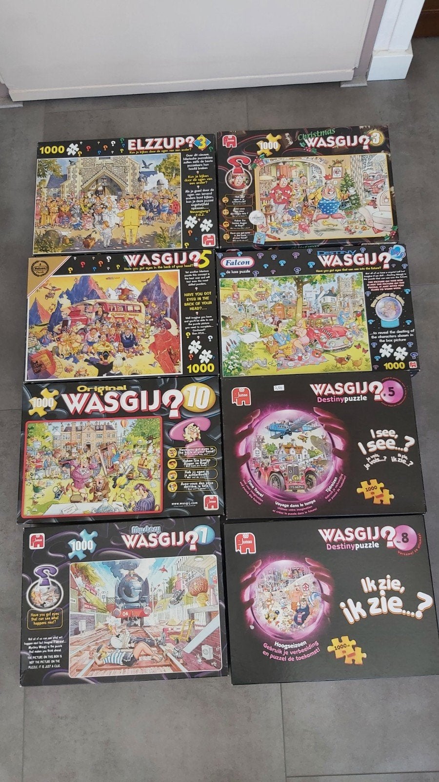 Wasgij Puzzels - Diverse Collectie (1000 stukjes), Ophalen of Verzenden, 500 t/m 1500 stukjes, Gebruikt, Legpuzzel