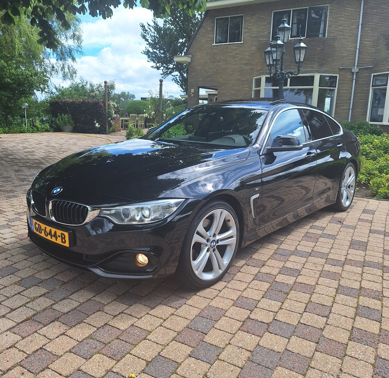 BMW 4-Serie 428IA 2.0 Gran Coupe 2015 Zwart, Auto's, BMW, Automaat, 745 kg, Achterwielaandrijving, 1505 kg