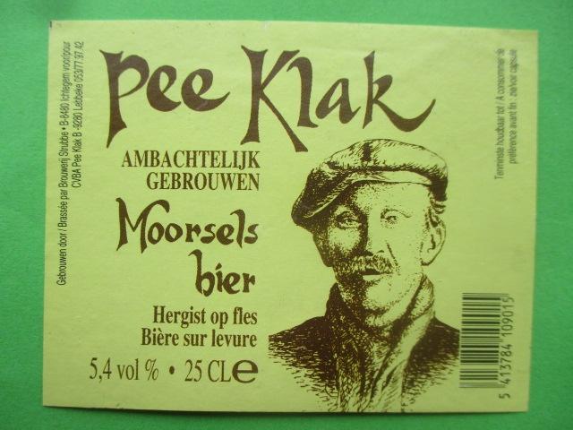 bieretiket Belgie 18-5 (7G) strubbe, Ophalen of Verzenden, Gebruikt, Overige typen, Overige merken