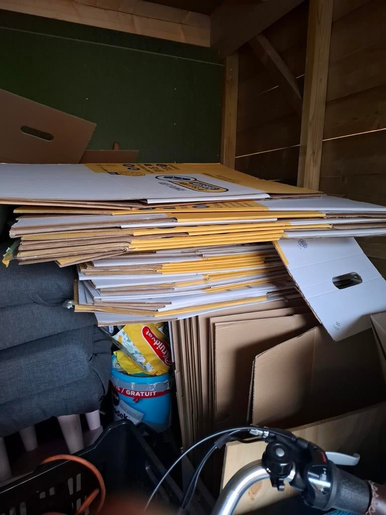Allsafe verhuisdozen maat L en andere, Doe-het-zelf en Verbouw, Kratten en Dozen, Ophalen, Doos, 40 tot 60 cm, Opvouwbaar