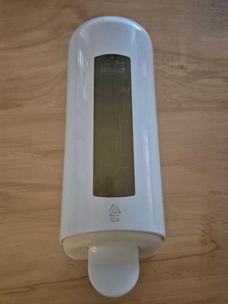 Tork SCA Zeepdispenser - Wit, Gebruikt, Kunststof, Ophalen of Verzenden, Wit, Overige merken