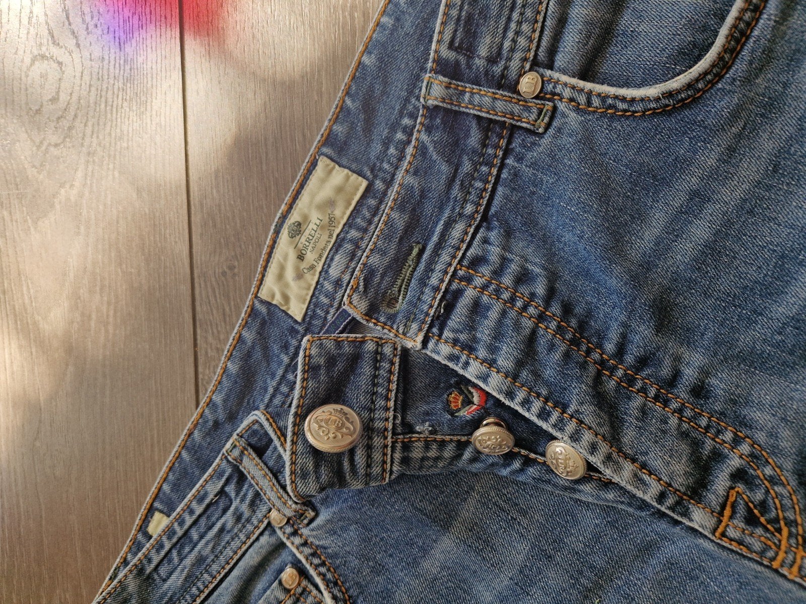 Luigi Borrelli Luxe Jeans - Maat 36, W36 - W38 (confectie 52/54), Blauw, Luigi Borrelli, Ophalen of Verzenden