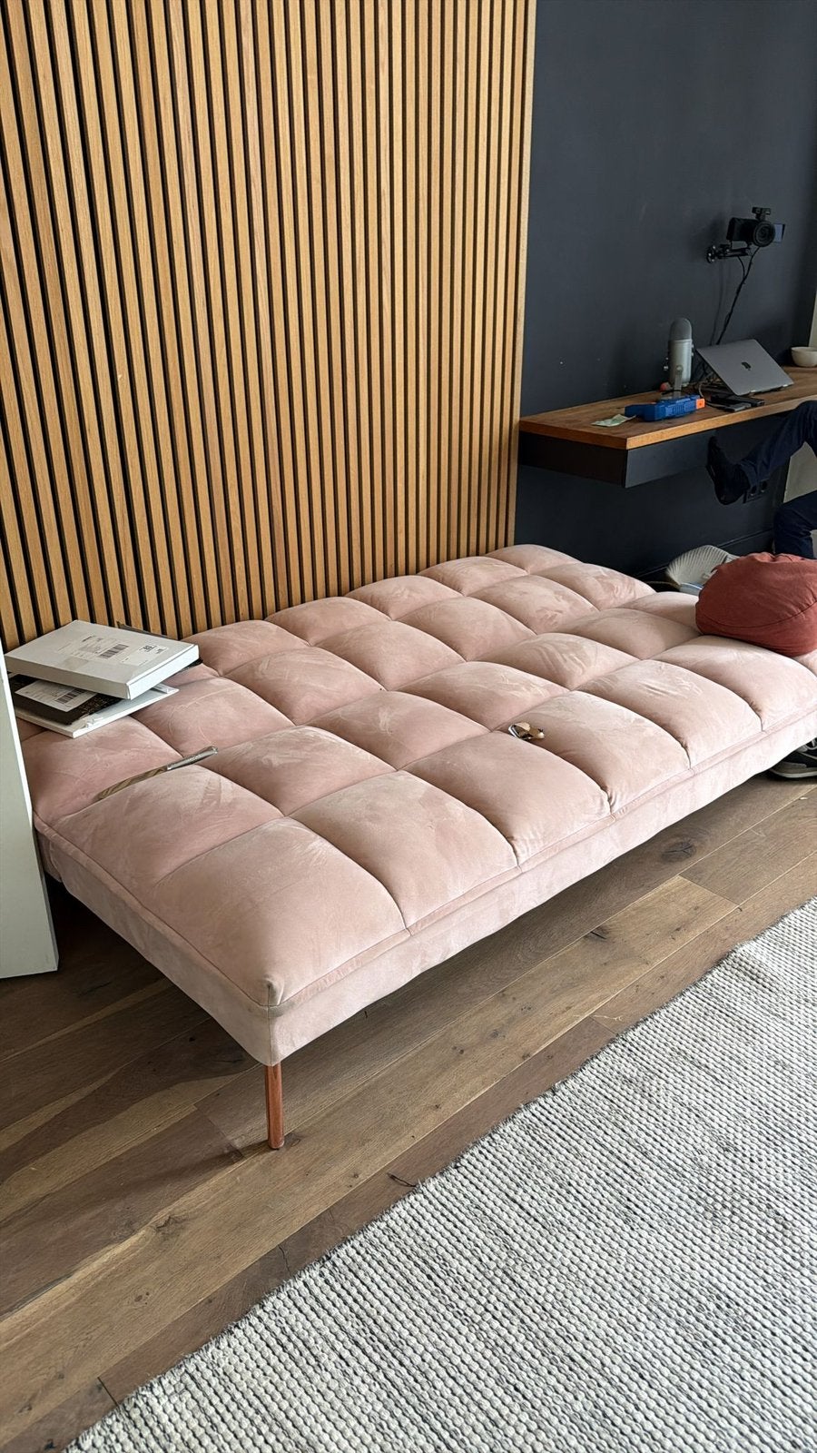 Slaapbank, Ophalen, Zo goed als nieuw, Tweepersoons, 190 cm of minder