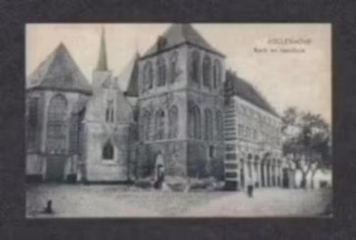 Vollenhove Kerk en Raadhuis., Verzamelen, Ophalen of Verzenden, Voor 1920, Ongelopen, Overijssel