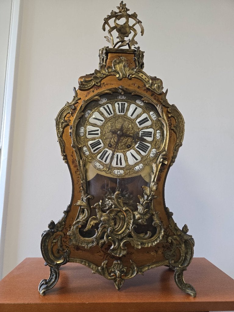 Grote antieke Boulle, Antiek en Kunst, Antiek | Klokken, Ophalen