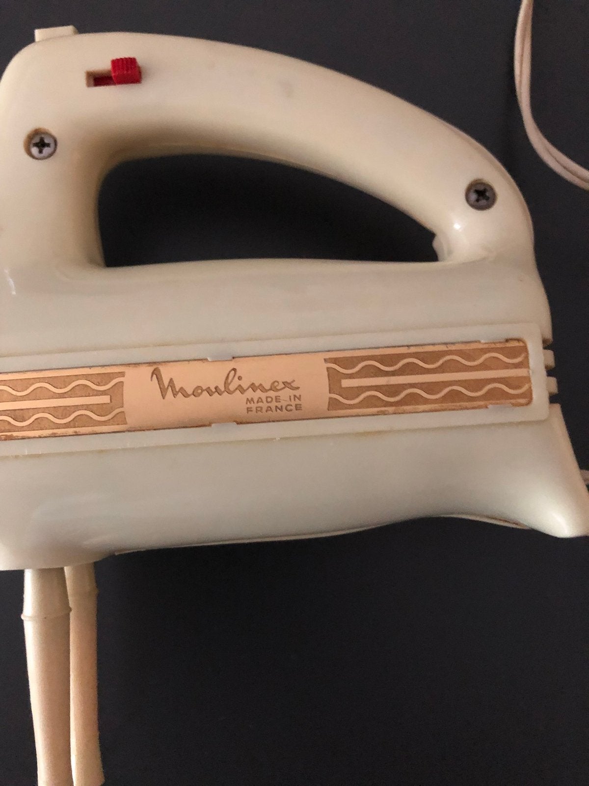 Moulinex mixer vintage, Minder dan 1 liter, Ophalen of Verzenden, Zo goed als nieuw, 3 snelheden of meer