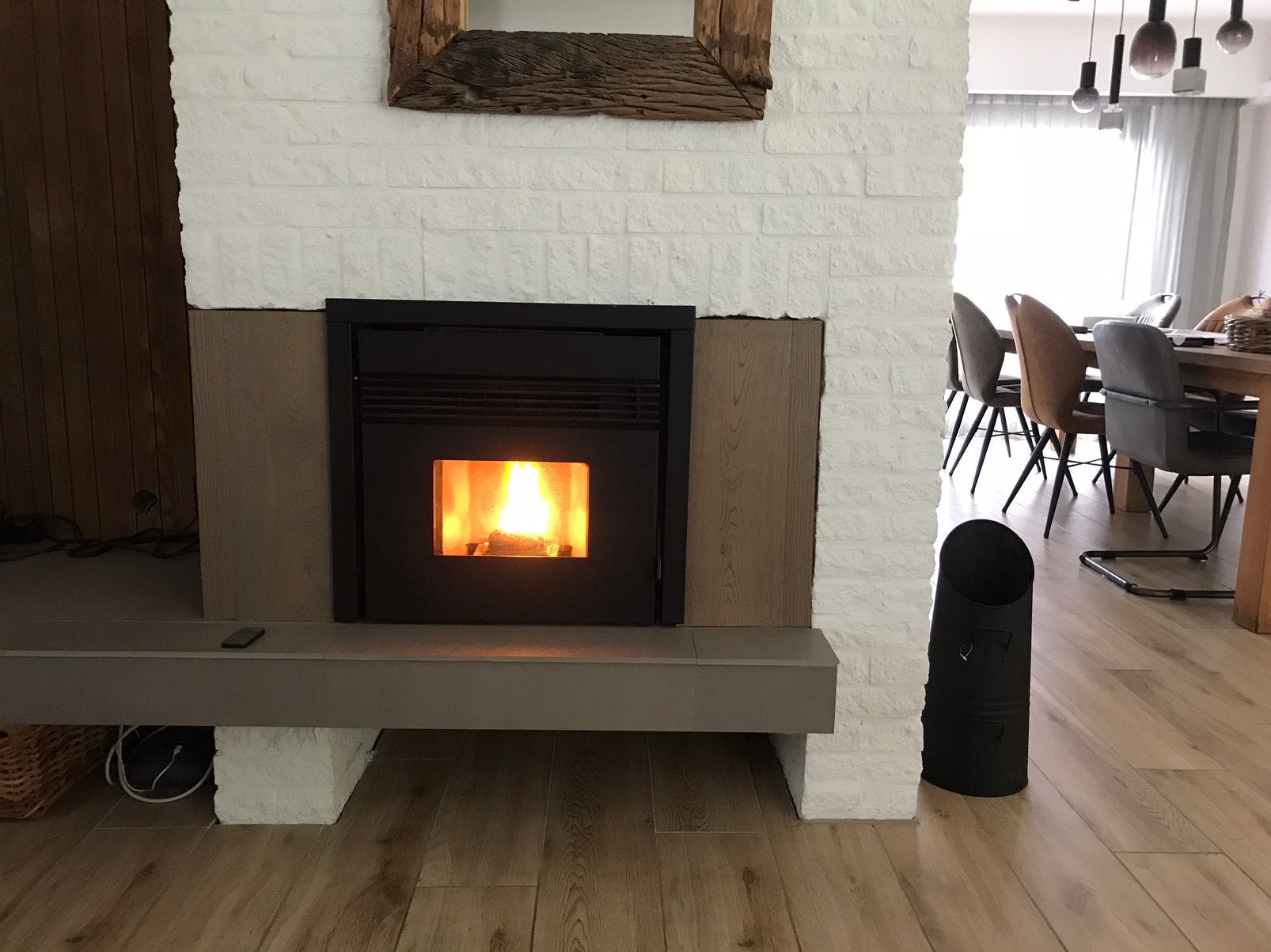 Pallet inbouw kachel, Ophalen, Gebruikt, Inbouwhaard, Overige soorten