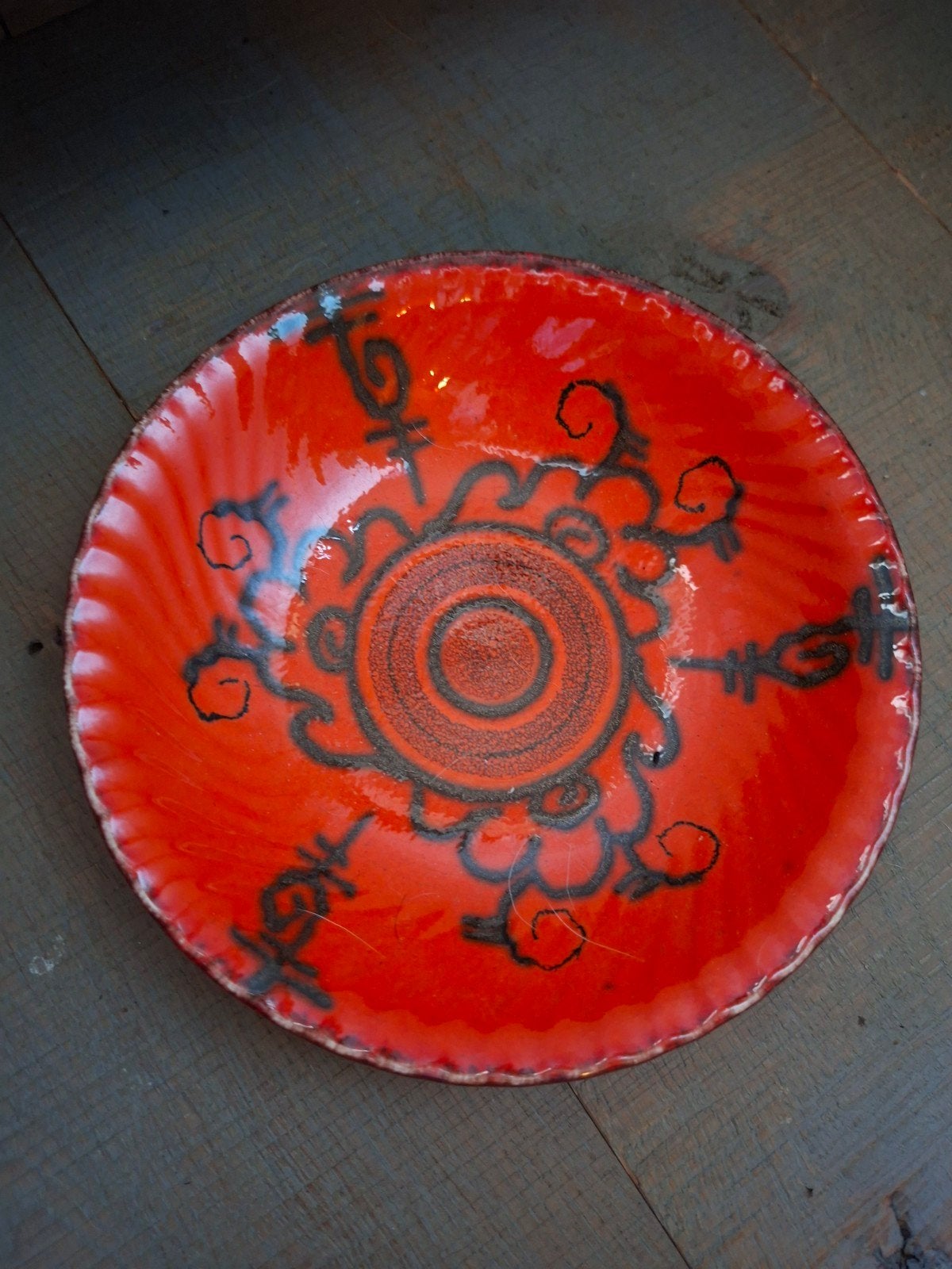 Mooie vintage schaal van Flora Gouda Holland, Antiek en Kunst, Antiek | Schalen, Ophalen of Verzenden