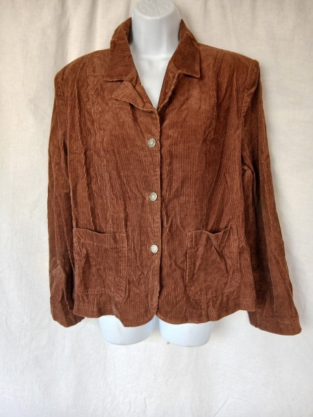Mooi bruin ribcord jasje mt 40 merk Sady, Maat 38/40 (M), Bruin, ., Ophalen of Verzenden