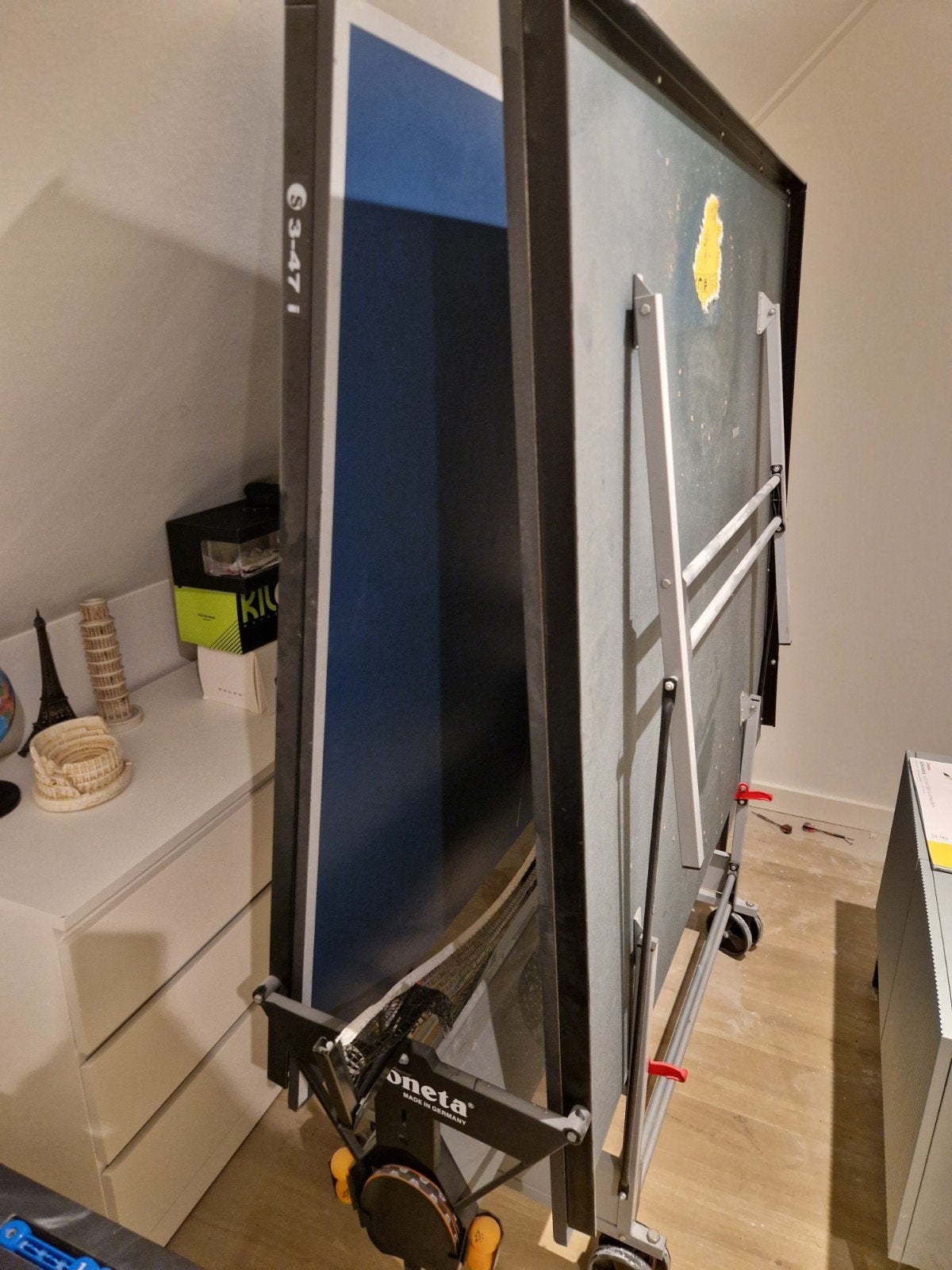 sponeta Tafeltennistafel - Inklapbaar en Verrijdbaar, Sport en Fitness, Ophalen, Gebruikt, Tafel Indoor, Inklapbaar