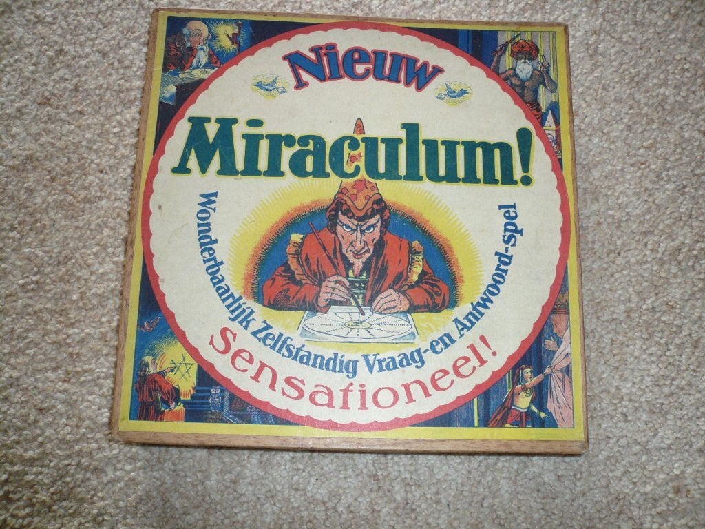 bordspel Miraculum vraag en antwoordspel 1915-1930, Antiek en Kunst, Antiek | Speelgoed, Ophalen of Verzenden