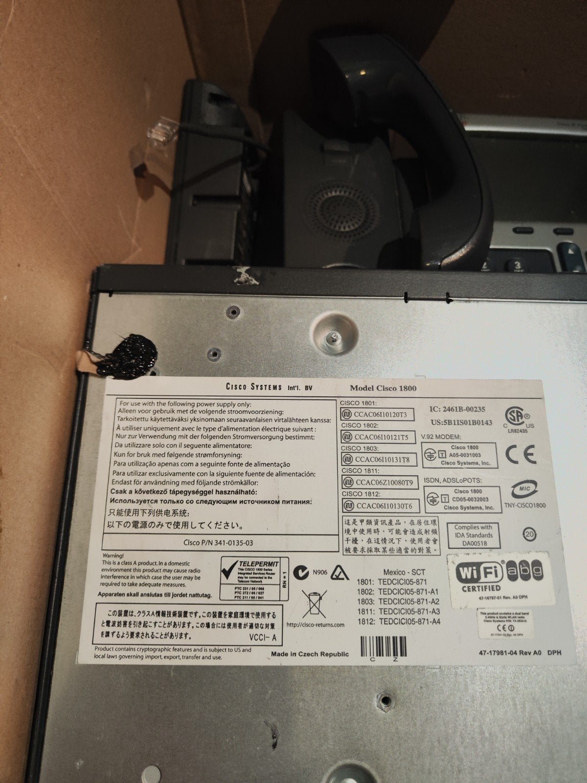 Cisco 1800 Series Router met waterkoeling, Computers en Software, Ophalen of Verzenden, Nieuw