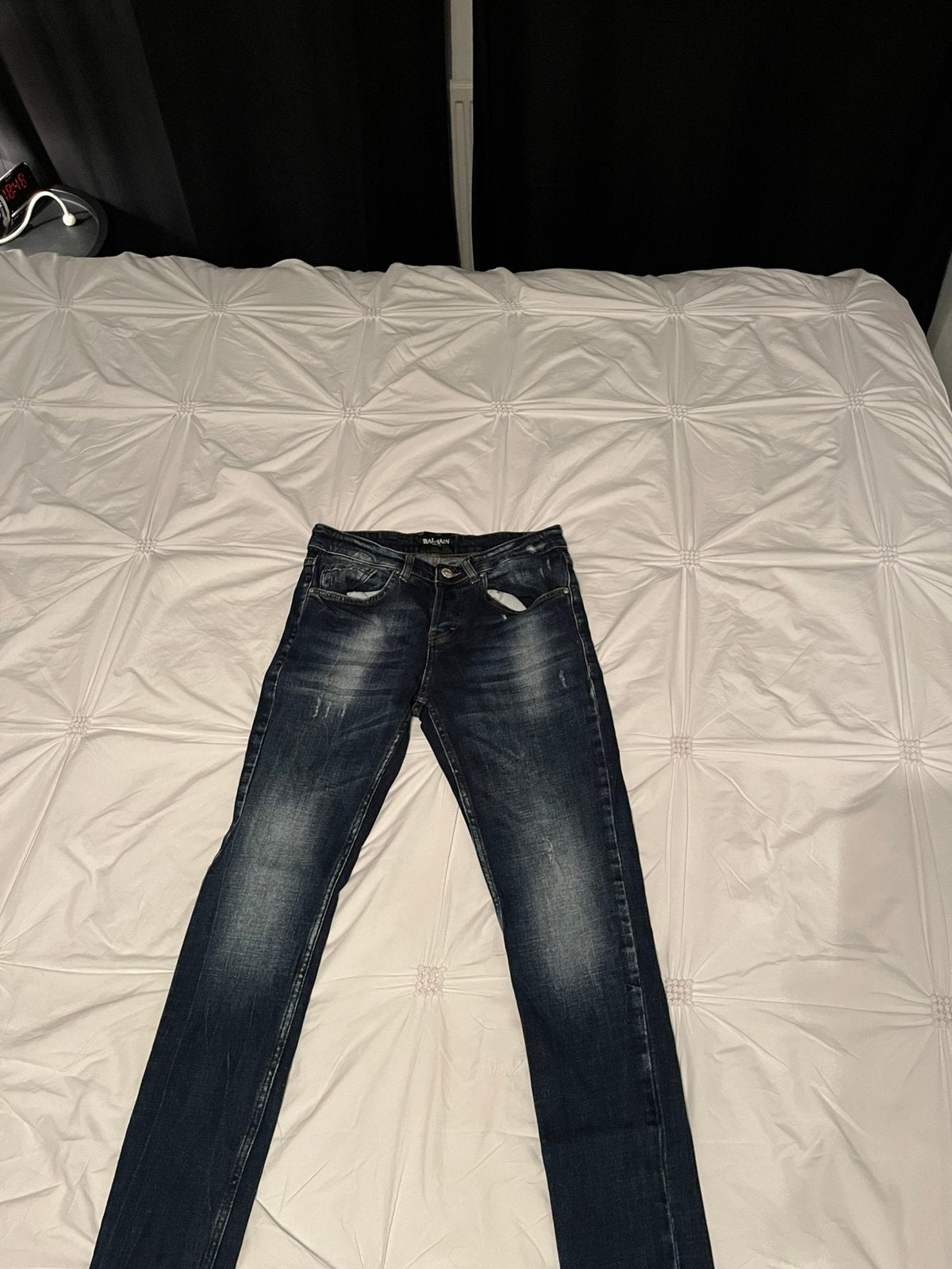 Balmain broek, Ophalen of Verzenden, Zo goed als nieuw, Blauw, W33 - W34 (confectie 48/50)