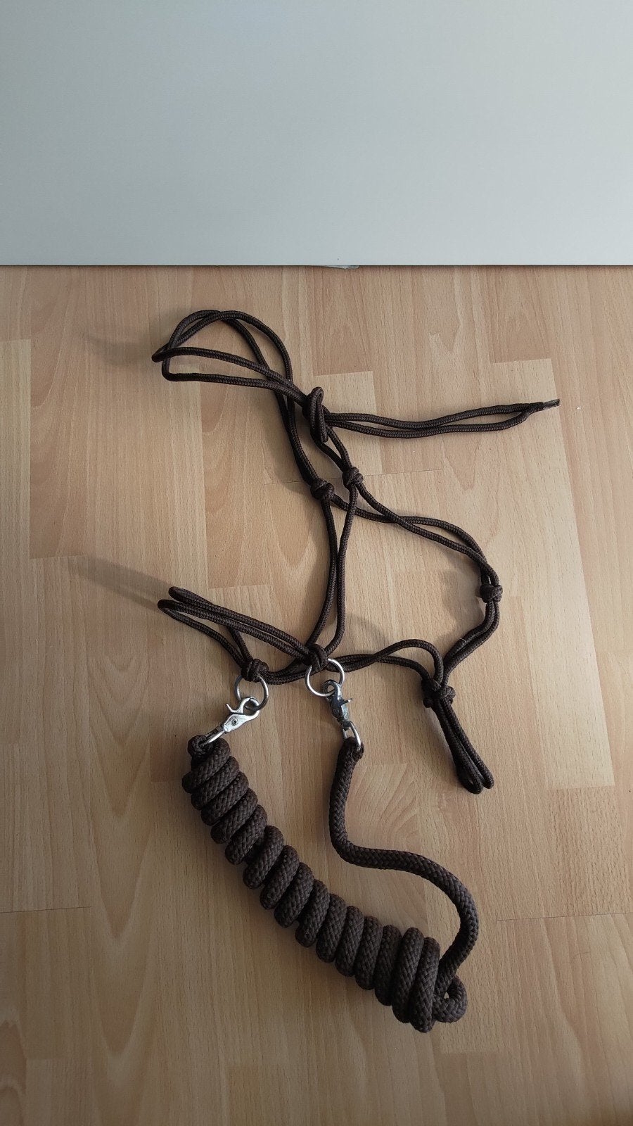 Sidepull touwhalster, Dieren en Toebehoren, Verstelbaar, Gebruikt, Bruin, Ophalen of Verzenden