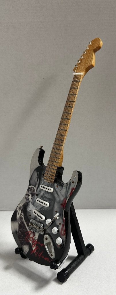 Brian Adams foto miniatuur gitaar 25cm mini guitar decoratie, Info@deconoord.nl, Deco Noord, Nieuw, Ophalen of Verzenden