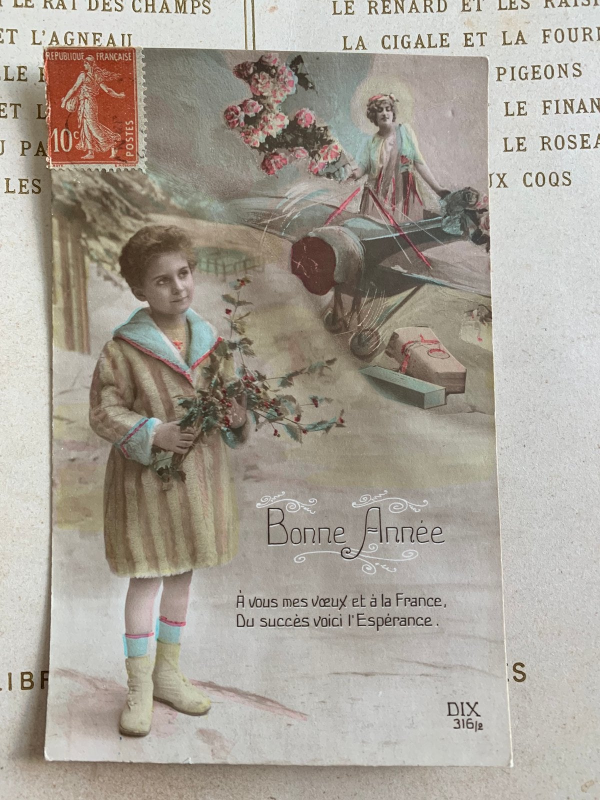 30-12-1915 WO1 - Bonne Année (VV), Ophalen of Verzenden, Voor 1920, Gelopen, Feest(dag)