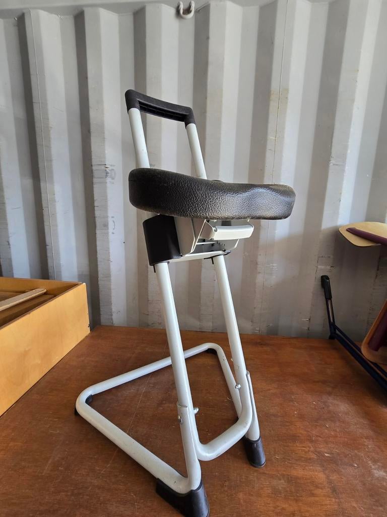 2x Stahulp / Zit-sta kruk - Ergonomisch en Verstelbaar, Huis en Inrichting, Ophalen, Gebruikt, Zwart, Ergonomisch, Modern