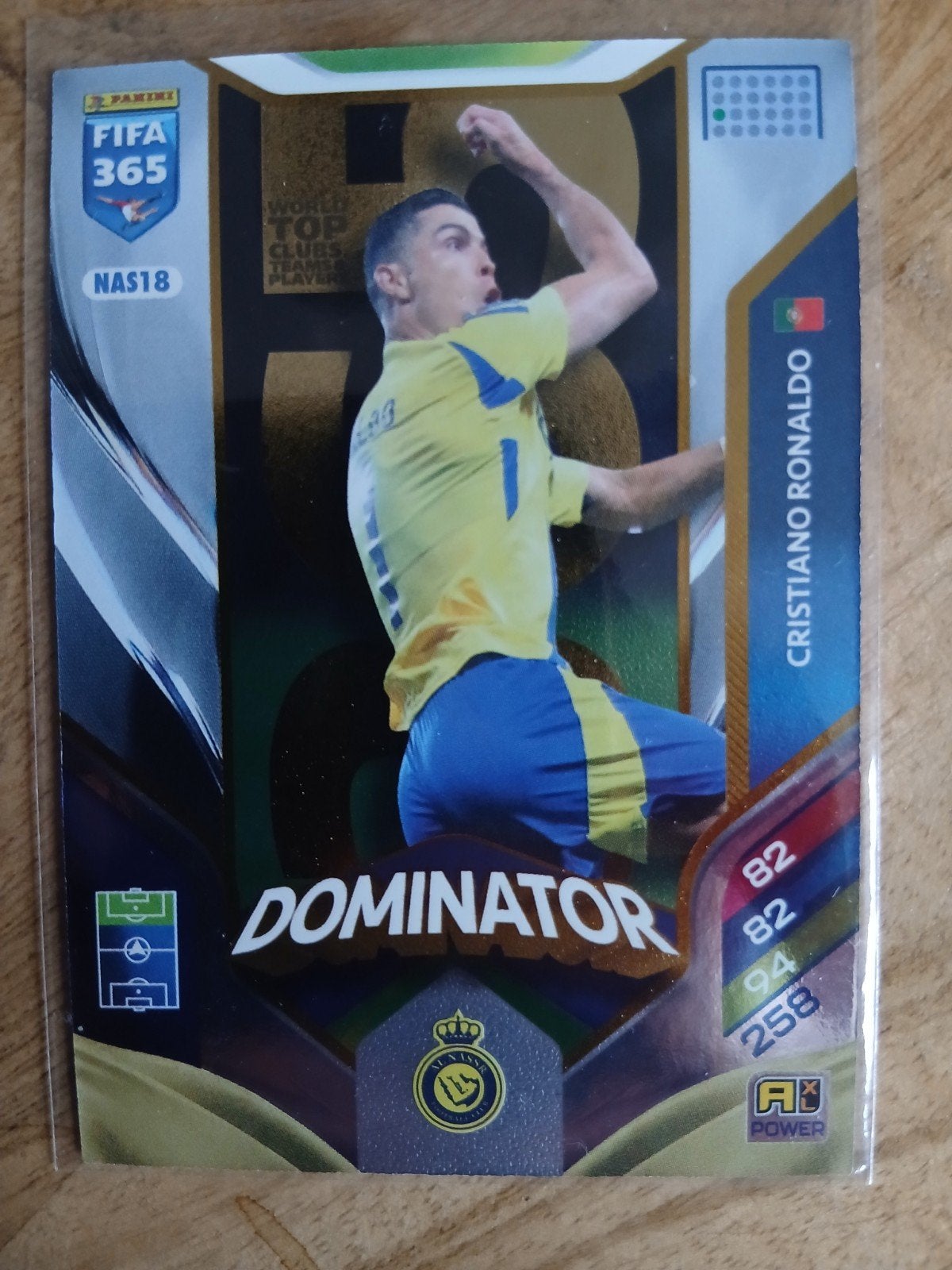 Panini FIFA 365 Cristiano Ronaldo Dominator kaart, Verzamelen, Ophalen of Verzenden, Zo goed als nieuw, Buitenlandse clubs, Spelerskaart