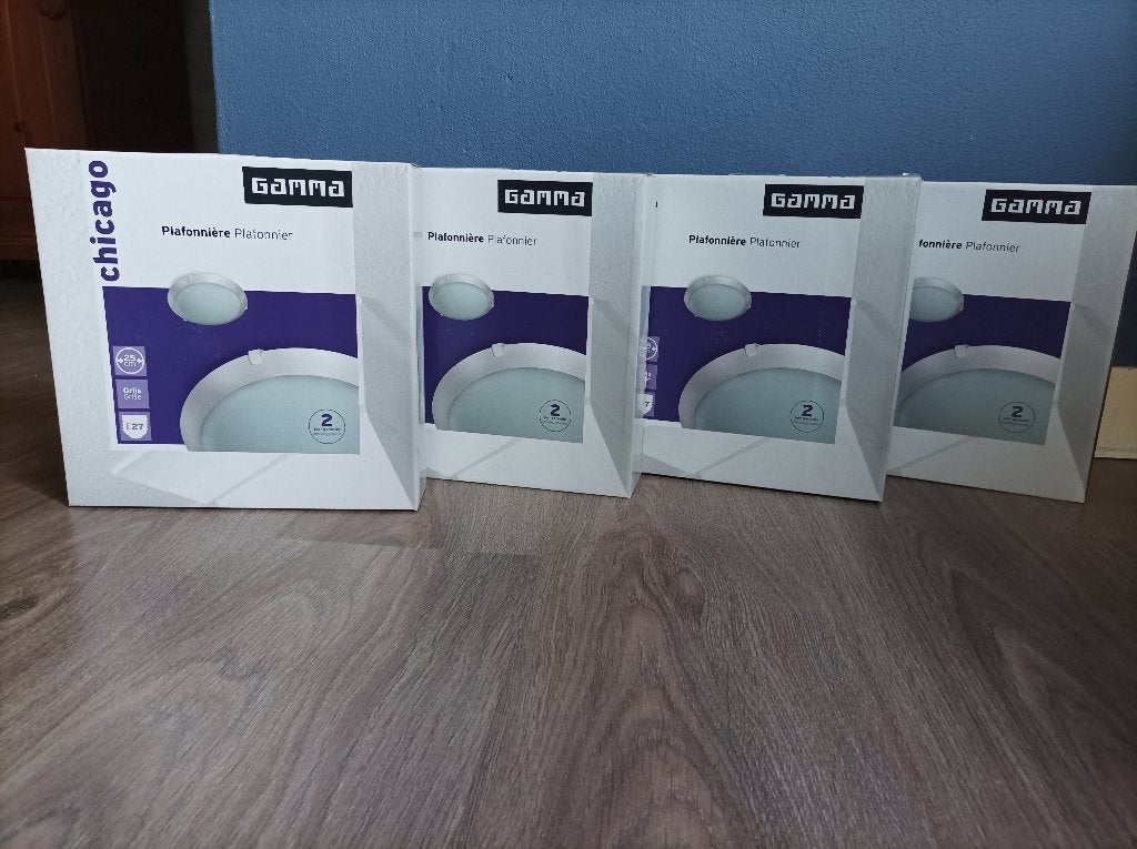 plafonniere, Ophalen, 25 cm, Nieuw, Glas